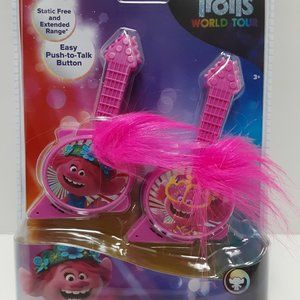 Trolls World Tour Walkie Talkies eKids Poppy Pink Guitar Toys New Kids Gift